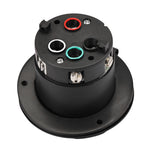 50A 125/250V AC, Non-Nema 3P, 4W, California Style Grounding, Black & White Locking Flanged Inlet CS6375C