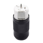 50A 125/250V AC, Non-Nema 3P, 4W, California Style Grounding, Black & White Locking Connector CS6364C