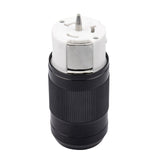 50A 125/250V AC, Non-Nema 3P, 4W, California Style Grounding, Black & White Locking Connector CS6364C