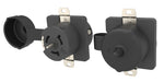 50A 125/250V AC, Non-Nema 3P, 4W, California Style Grounding, Black & White Locking Receptacle CS6369C