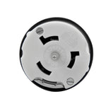 50A 125/250V AC, Non-Nema 3P, 4W, California Style Grounding, Black & White Locking Connector CS6364C