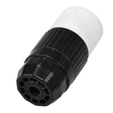 50A 125/250V AC, Non-Nema 3P, 4W, California Style Grounding, Black & White Locking Plug CS6365C