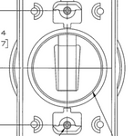 Hubbell Wiring Device 74CM25WOAW - 1-Gang, 1.60" Opening, Standard Size, White