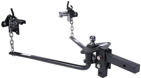 Husky 31421 Round Bar Weight Distribution Hitch with Bolt-Together Ball Mount/Shank Assembly 600 Lbs Max Tongue