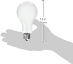 EiKO 01970 Model ECA Inside Frosted Photoflood Light Bulb, 120 Voltage Rating, 250 Watts, 2.08 Amps, Medium Screw (E26) Base, A-23 Bulb, C-9 Filament, 5.52"/140.2mm MOL, 2.76"/70.0mm MOD, 6500 Lumens
