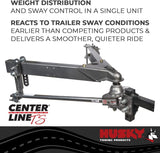 Husky 32215 Center Line TS with Spring Bars - 400 lb. to 600 lb. Tongue Weight Capacity (2" Ball)