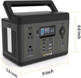 SeeDevil Portable Power Station 300W, 280Wh Backup Battery, Solar Generator (Solar Panel Not Included) Great for Camping, Emergency Power, Off-Grid, Outdoor use
