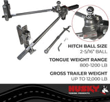 Husky 32218 Center Line TS with Spring Bars - 800 lb. to 1,200 lb. Tongue Weight Capacity (2-5/16" Ball)