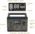 SeeDevil Portable Power Station 300W, 280Wh Backup Battery, Solar Generator (Solar Panel Not Included) Great for Camping, Emergency Power, Off-Grid, Outdoor use