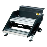 Lippert Components 733931 Solid Step Quad Step for RV and Travel Trailer Entry Doorway Black, 26-inch