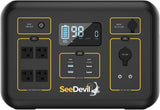 SeeDevil Portable Power Station 2000W, 2131Wh Portable Generator with 4x110V/2000W AC Outlets, for Outdoor RV/Van Camping, Overlanding