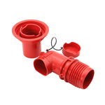 Valterra F02-3103 Red Bulk EZ Coupler Sewer Adapter