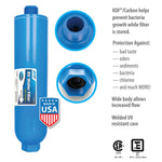 Camco TastePURE Inline RV Water Filter - Greatly Reduces Bad Taste, Odors, Chlorine and Sediment in Drinking Water