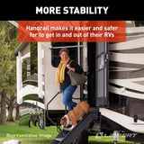 Lippert Solid Step Entry Assist Handrail for 5th Wheel RVs, Travel Trailers and Motorhomes