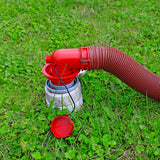 Valterra F02-3103 Red Bulk EZ Coupler Sewer Adapter